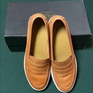 BASS (Libby) Slip on leather deck sneaker